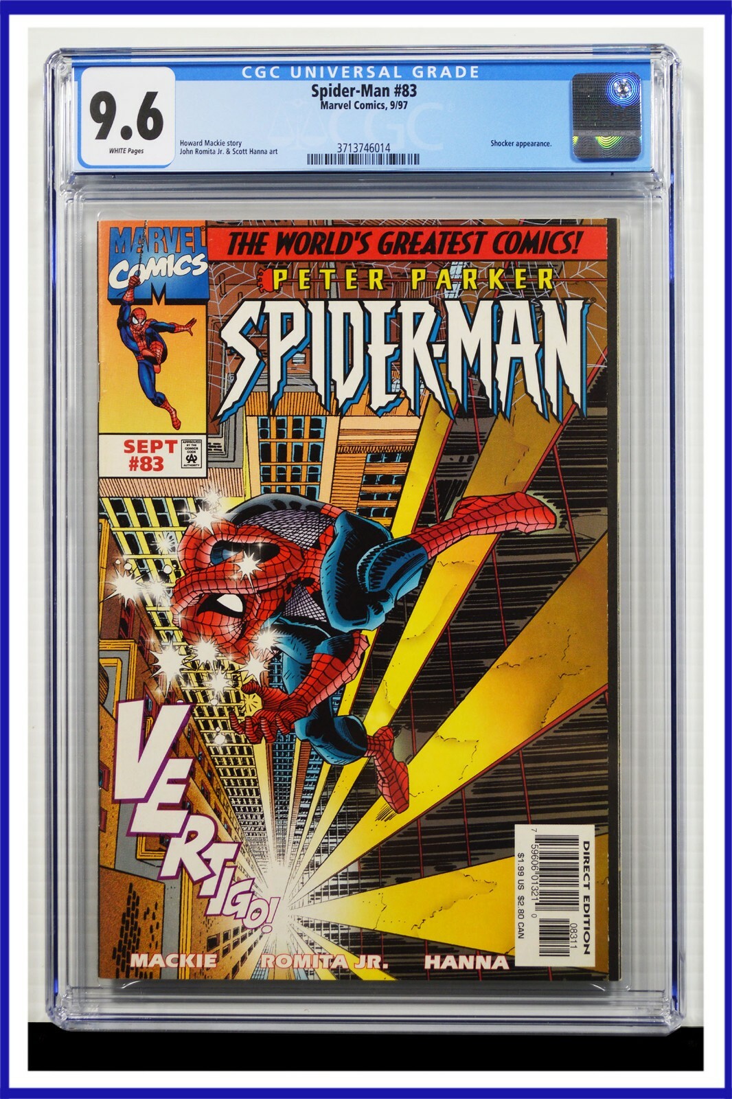 Spider-Man #83 CGC Graded 9.6 Marvel September 1997 White