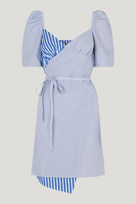 Baum und Pferdgarten Dress, ARVIA - Blue Folk Stripe, Size S/36