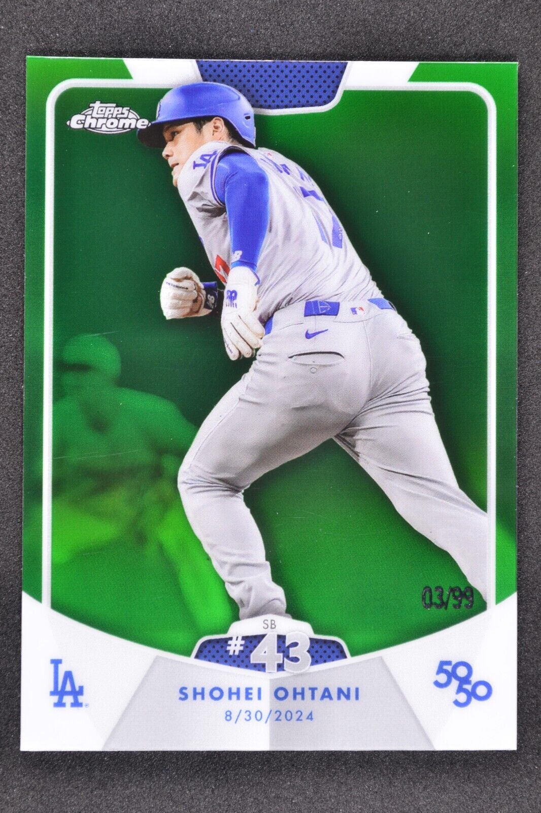 Shohei Ohtani 2024 Topps 50/50 Club /99 Green Parallel Shohei Ohtani 2024 Topps 50/50 Club /99 Green Parallel