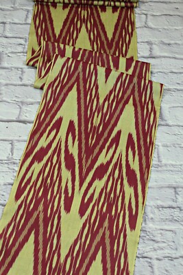 3.0 m Uzbek cotton handmade Ikat fabric/Wine cloth for crafting,upholstery,decor