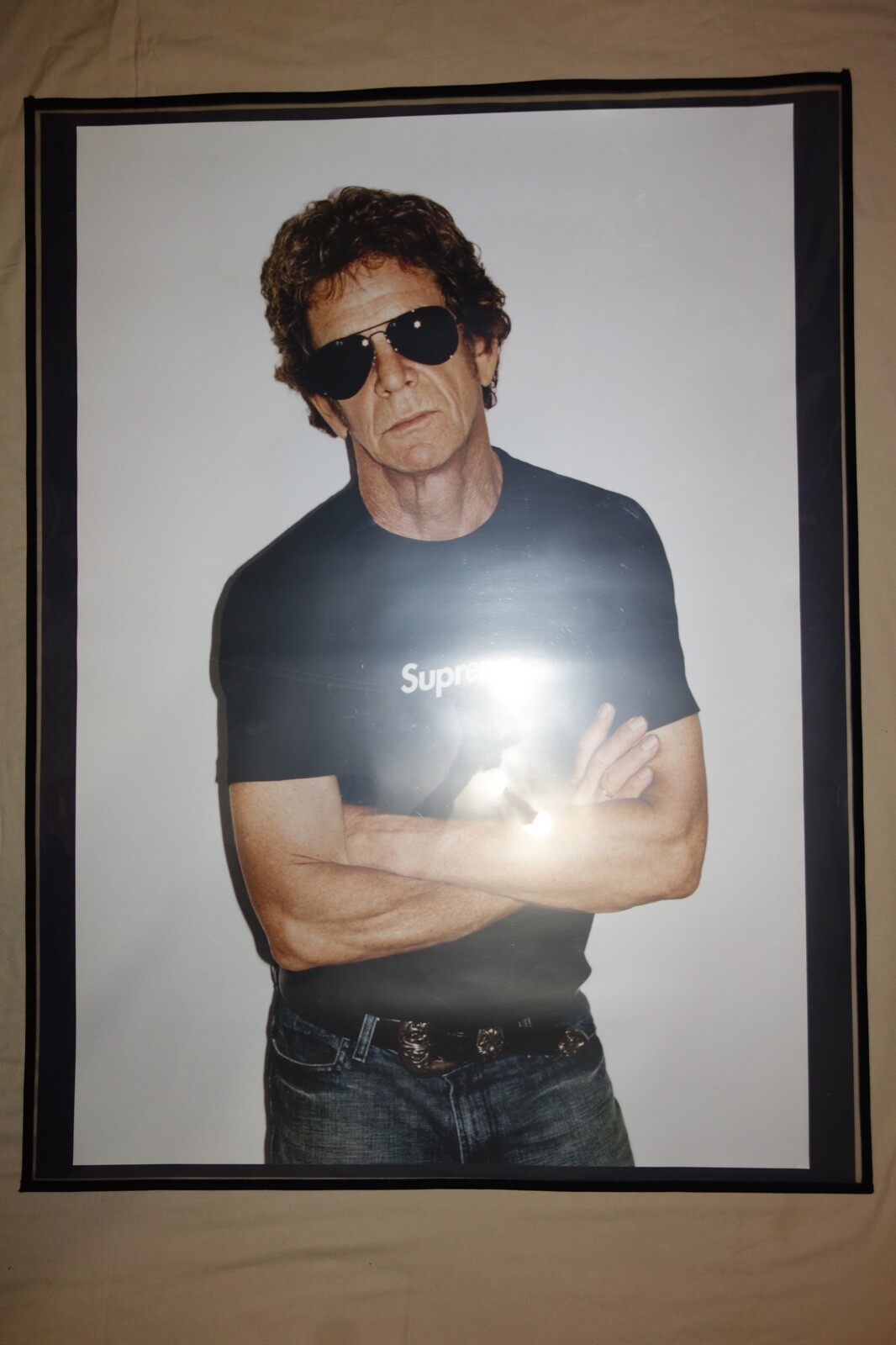 Supreme S S09 Lou Reed Box Logo Photo Poster 27 x 38 3 4 by Terry Richardson eBay