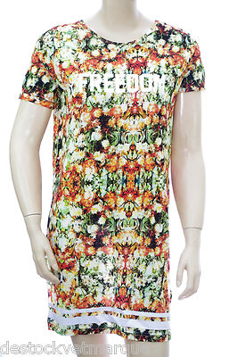 ELEVEN PARIS FREEDOM Robe tee shirt femme SLORANGE RI W 15S2LD03