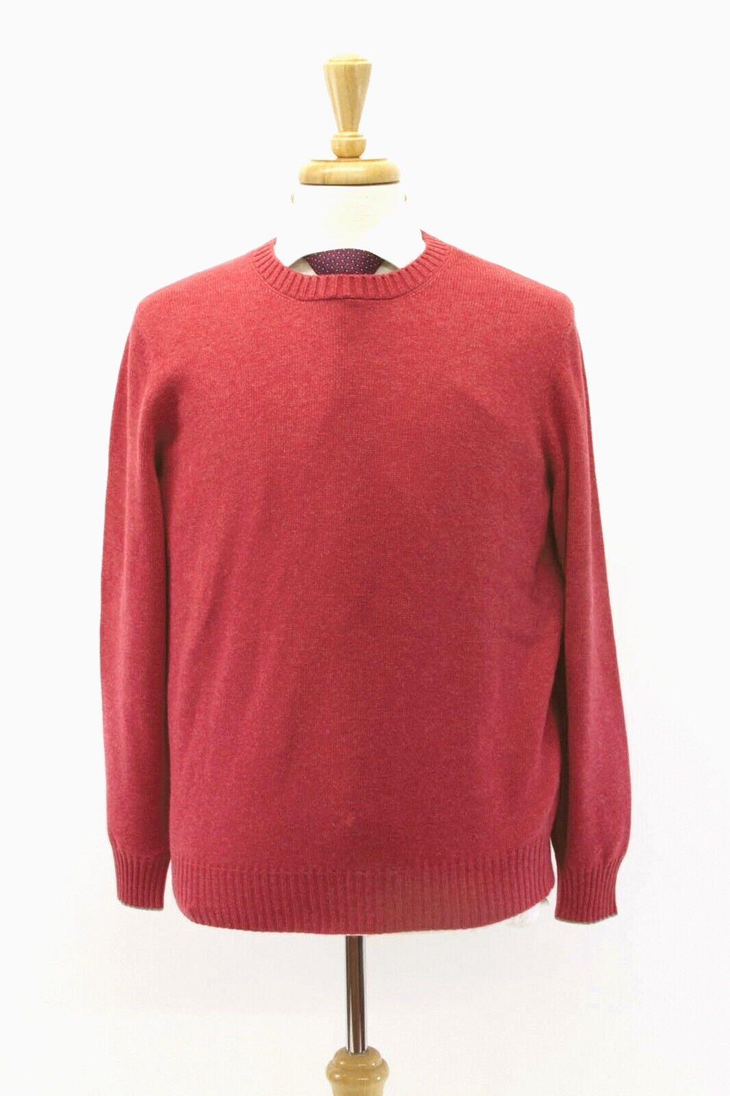 Pre-owned Brunello Cucinelli Nwt$2850  Men 100% Cashmere Crewneck Sweater Size 50/40us A232 In Red