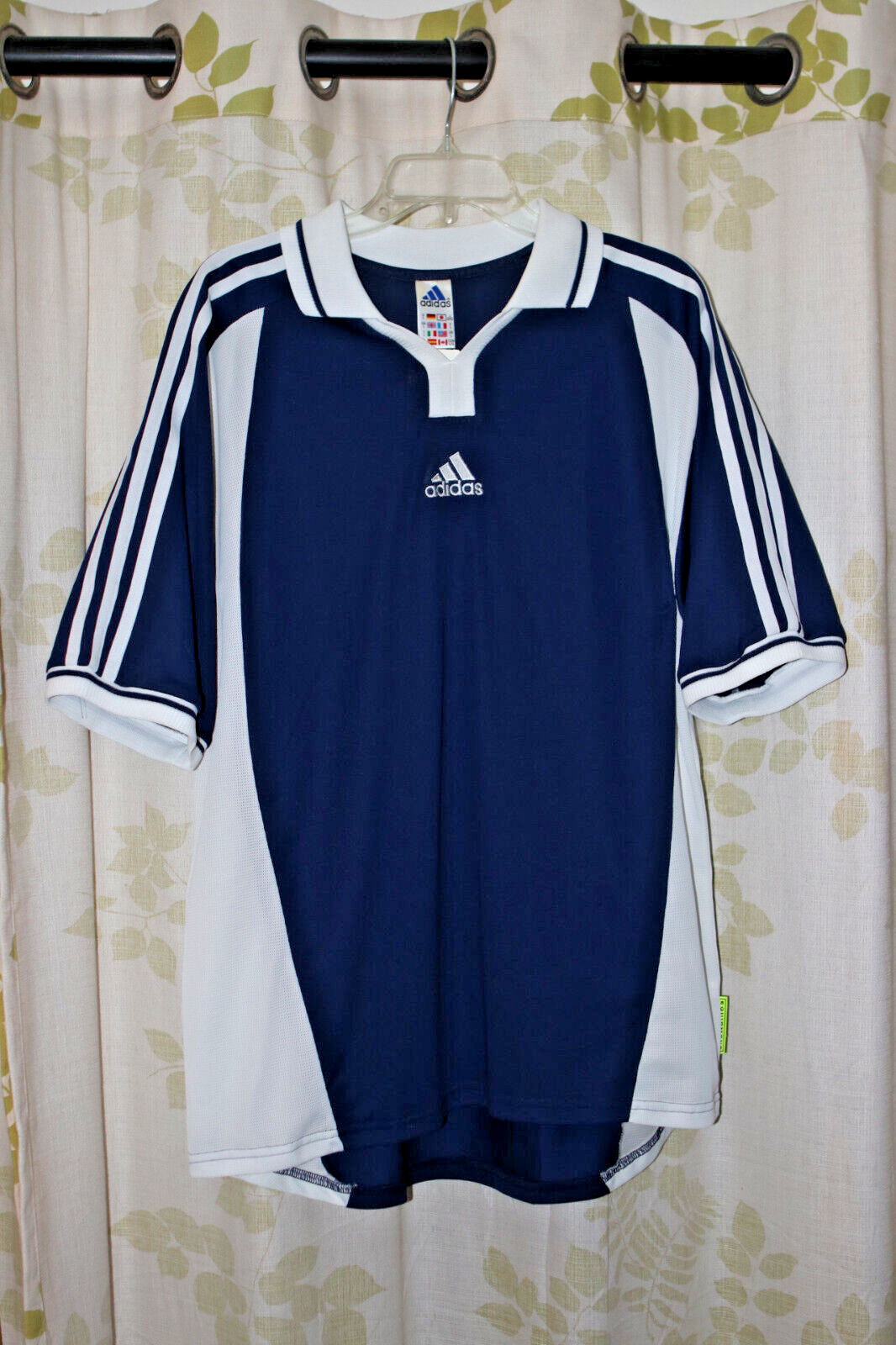 【vintage】adidas デサント製 サッカーシャツ ネイビー vintage】adidas デサント製 サッカーシャツ ネイビー vintage
