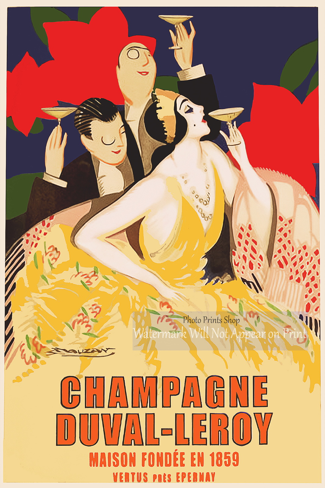 Champagne DUVAL-LEROY 額縁アートポスター $_57.PNG?set_id=8800005007