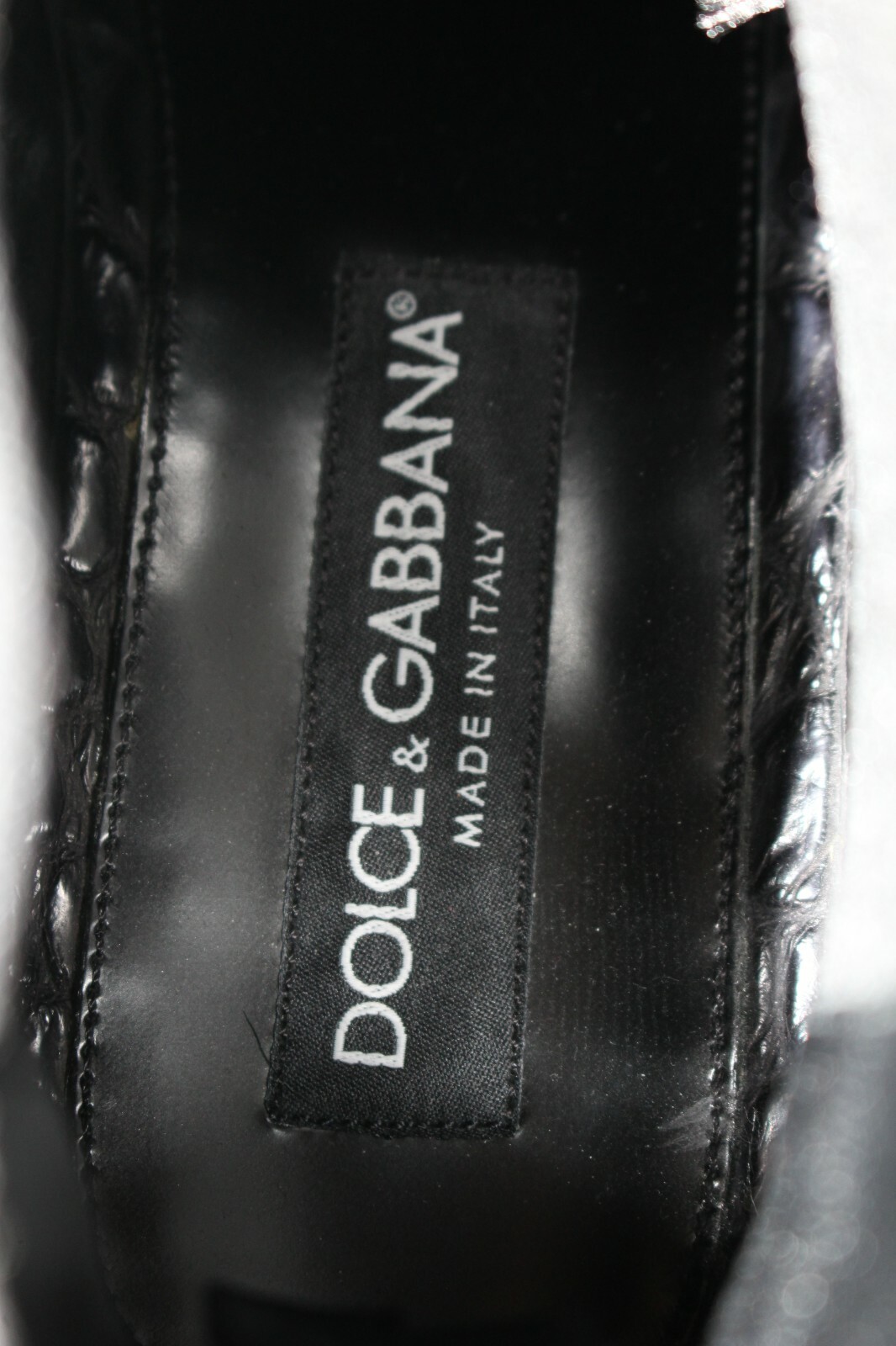 Pre-owned Dolce & Gabbana Shoes Black Crocodile Leather Derby Boots Eu40 / Us7 Rrp $9000