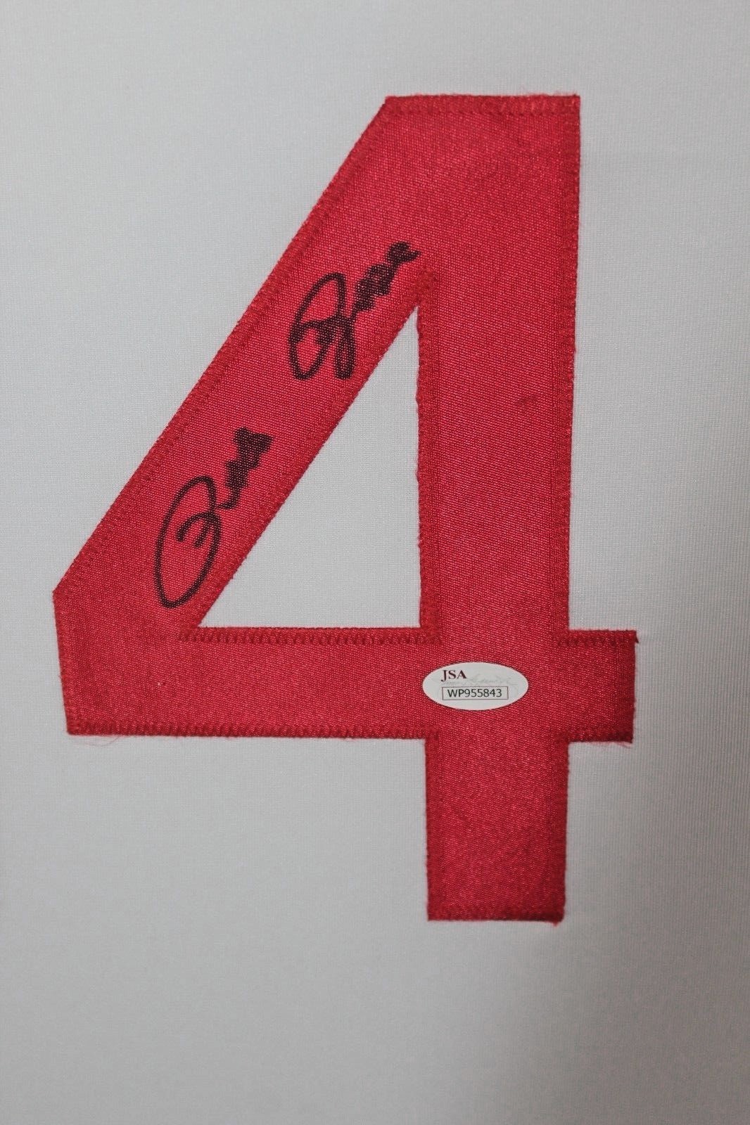 PETE ROSE Signed 31x35 Custom Framed Jersey JSA 7436