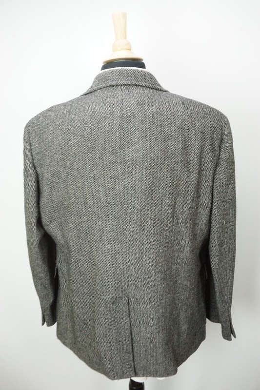 Polo Ralph Lauren Gray Black Herringbone Wool Tweed Sport Coat