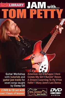 Lick Library JAM WITH TOM PETTY Guitar Video Lessons 2-DVDs + CD With Danny Gill