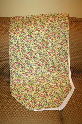 Hand sewn pretty floral spring table runner with bees & flowers 70x21 extra wide