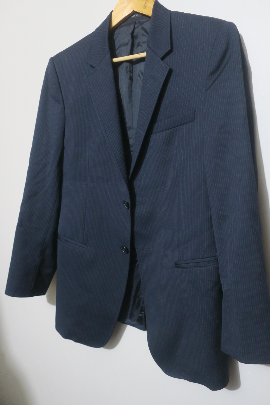 Emporio Armani Italy Josh Line Men's Striped Suit Jacket