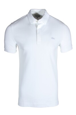 

Мужская рубашка-поло Paris Polo Lacoste из эластичного хлопка стандартного кроя белая PH5522-51 001, Белый