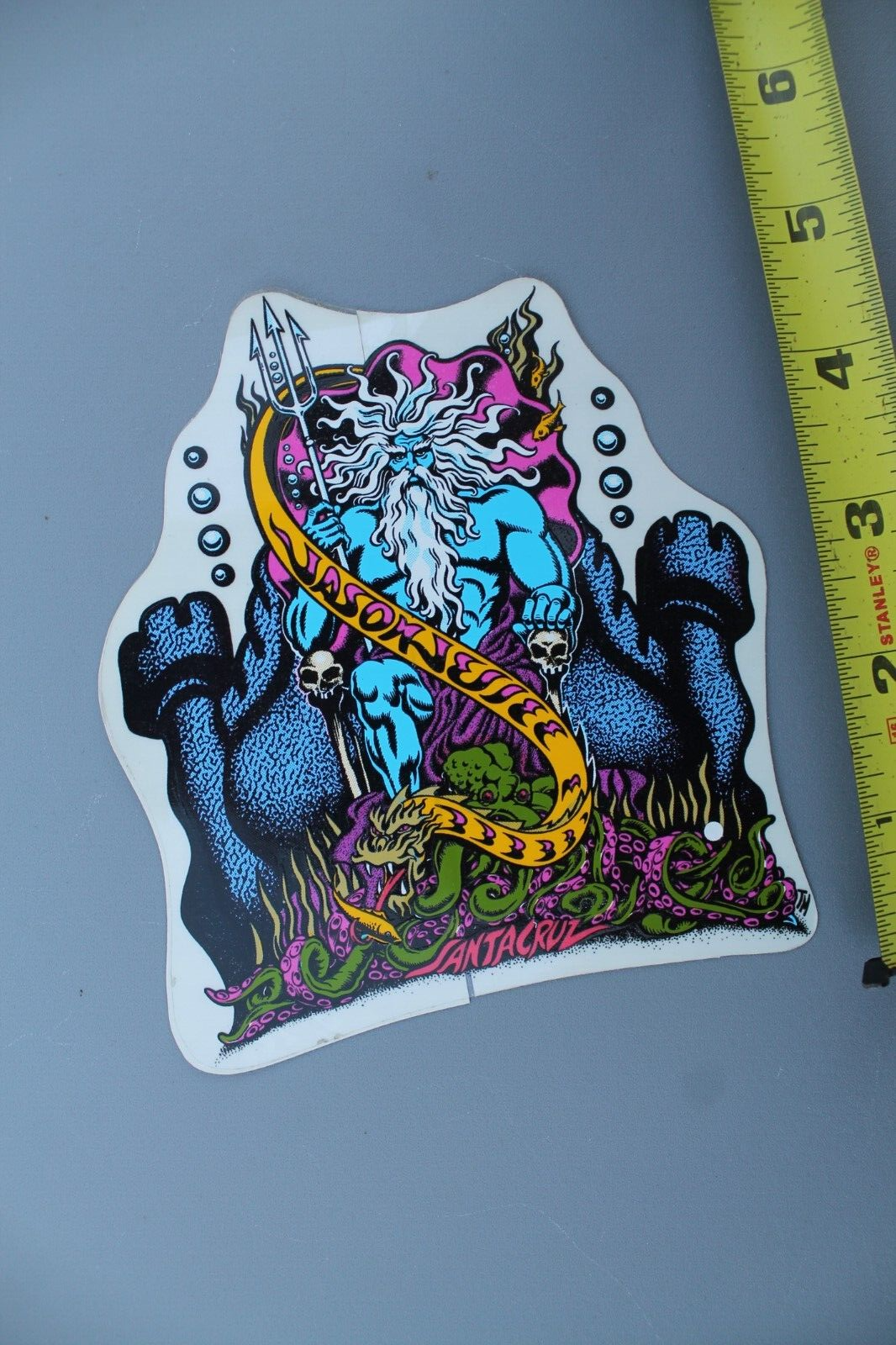 SANTA CRUZ Skateboards Jason Jesse Poseidon 80s GB Vintage SANTA CRUZ Skateboards Jason Jesse Poseidon 80s GB Vintage