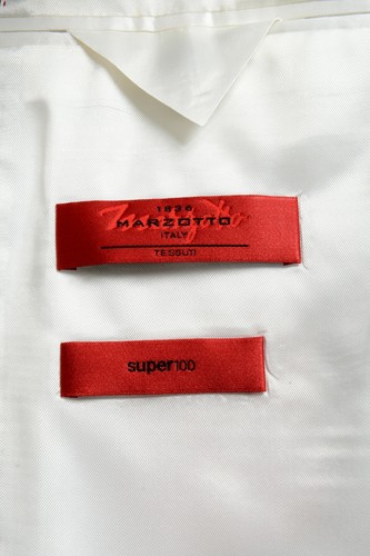 Pre-owned Hugo Boss "jeffery/simmons182" Men's 100% Wool Beige Two Button Suit