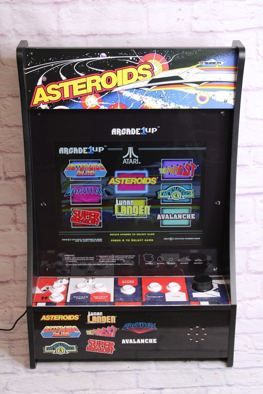 Arcade1Up アタリ アステロイド ATARI ASTEROIDS Asteroids Arcade Machine Classic Retro Cabinet Arcade1UP 4