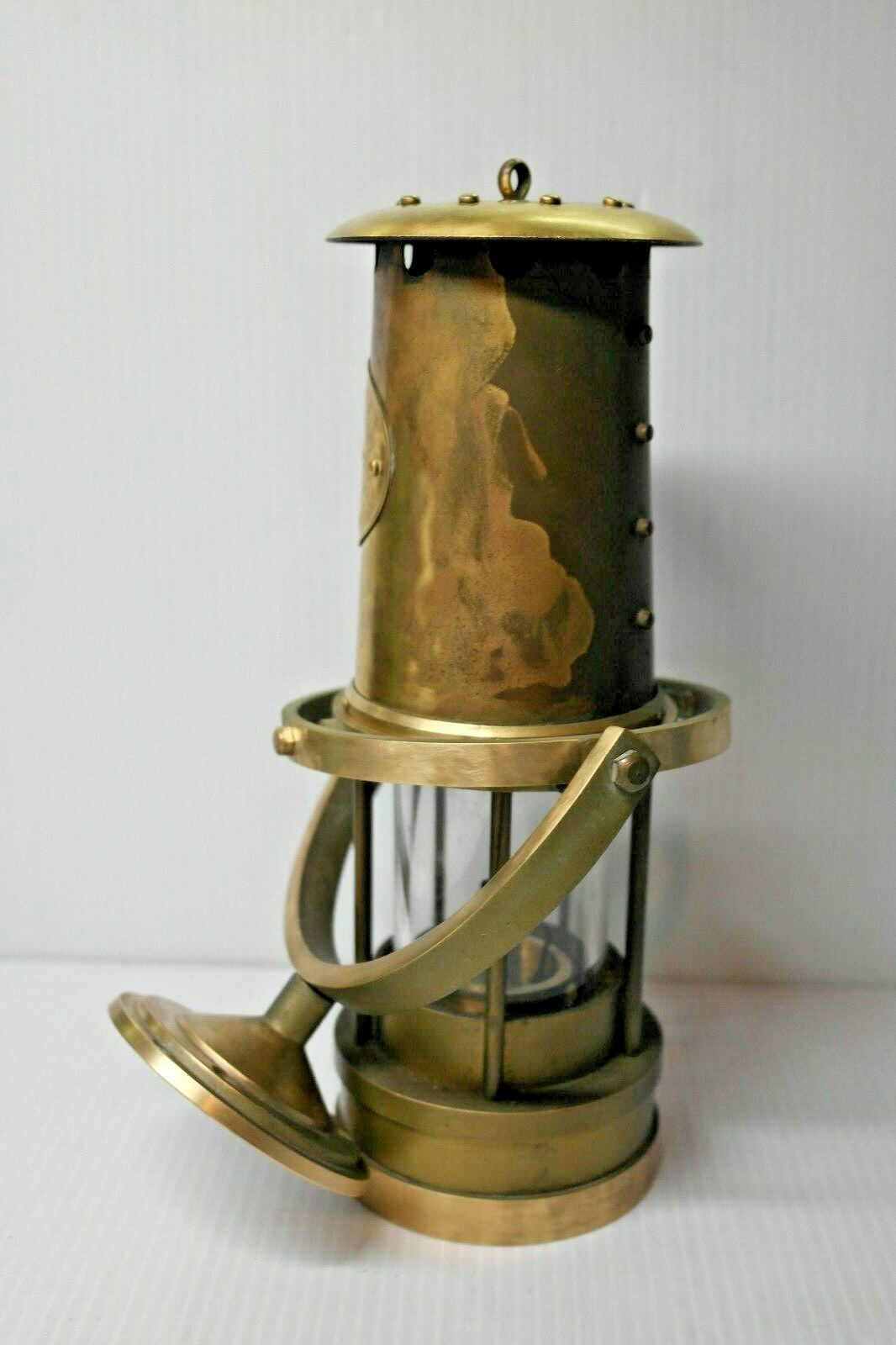 Weems and Plath Brass Yacht Lantern w/ Gimble Mount Bracket