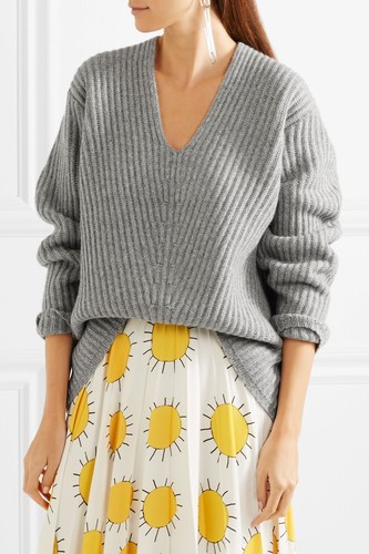 アクネ ストゥディオズ Acne Studios Deborah L Wool セーター Vネック ニット プルオーバー XXS ライトベージュ レディース アクネ ストゥディオズ Acne Studios Deborah L Wool セーター V