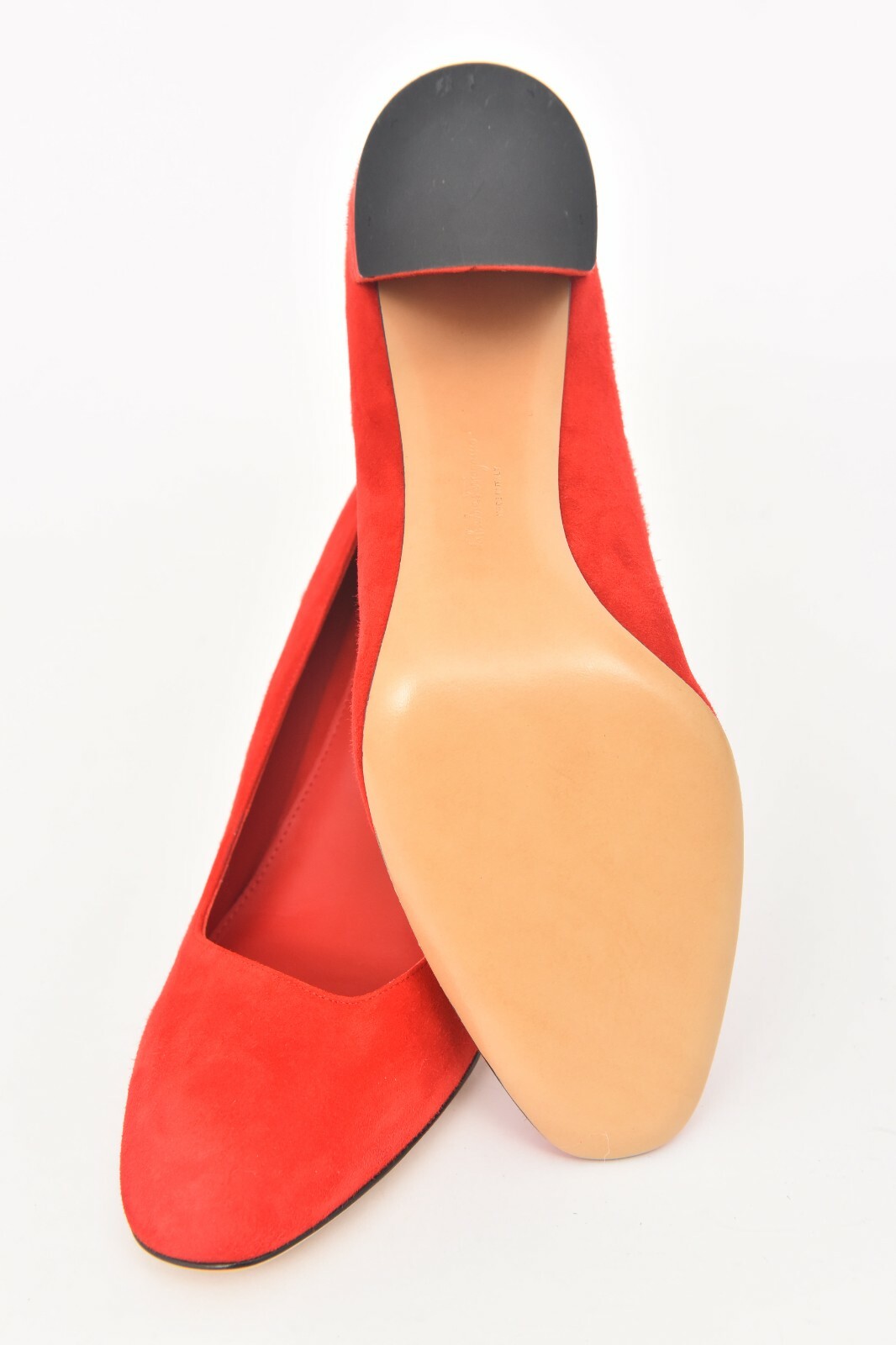 Pre-owned Ferragamo Salvatore  Arezzo 85 Lipstick Red Calf Leather Heels 10 B (eu 40.5)