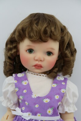 Monique JULIE Wig Ginger Brown Size 12-13 SD BJD shown on My Meadow Big SAFFI