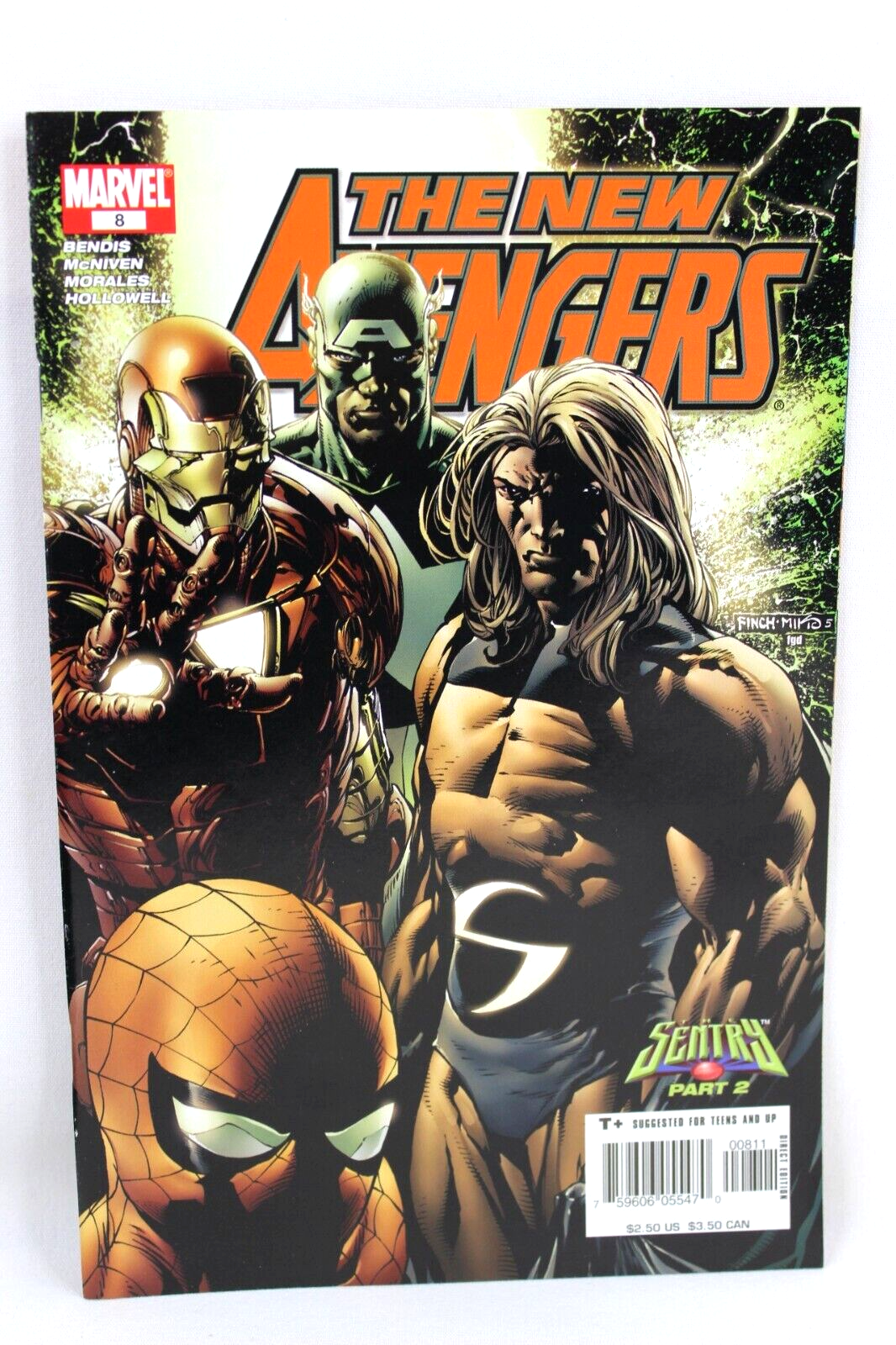The New Avengers #8 Sentry Illuminati Alien Agenda 2005