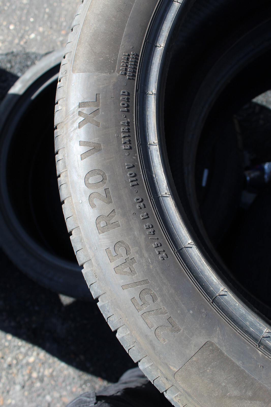 275 45 20 Continental, EC 6, XL, VOL, 110V, x2 A Pair 4.2mm (F1_tyres) L2928