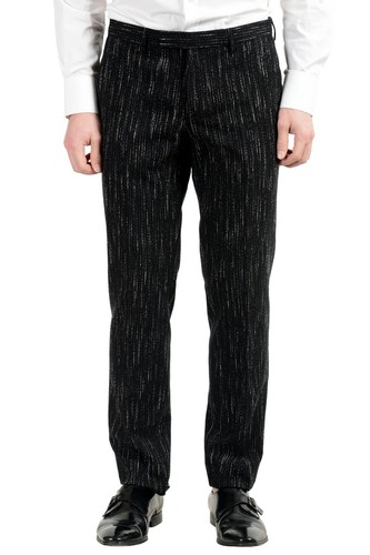 Pre-owned Hugo Boss "nestro3/byte1" Men's Slim Striped Two Button Suit In Multicolor