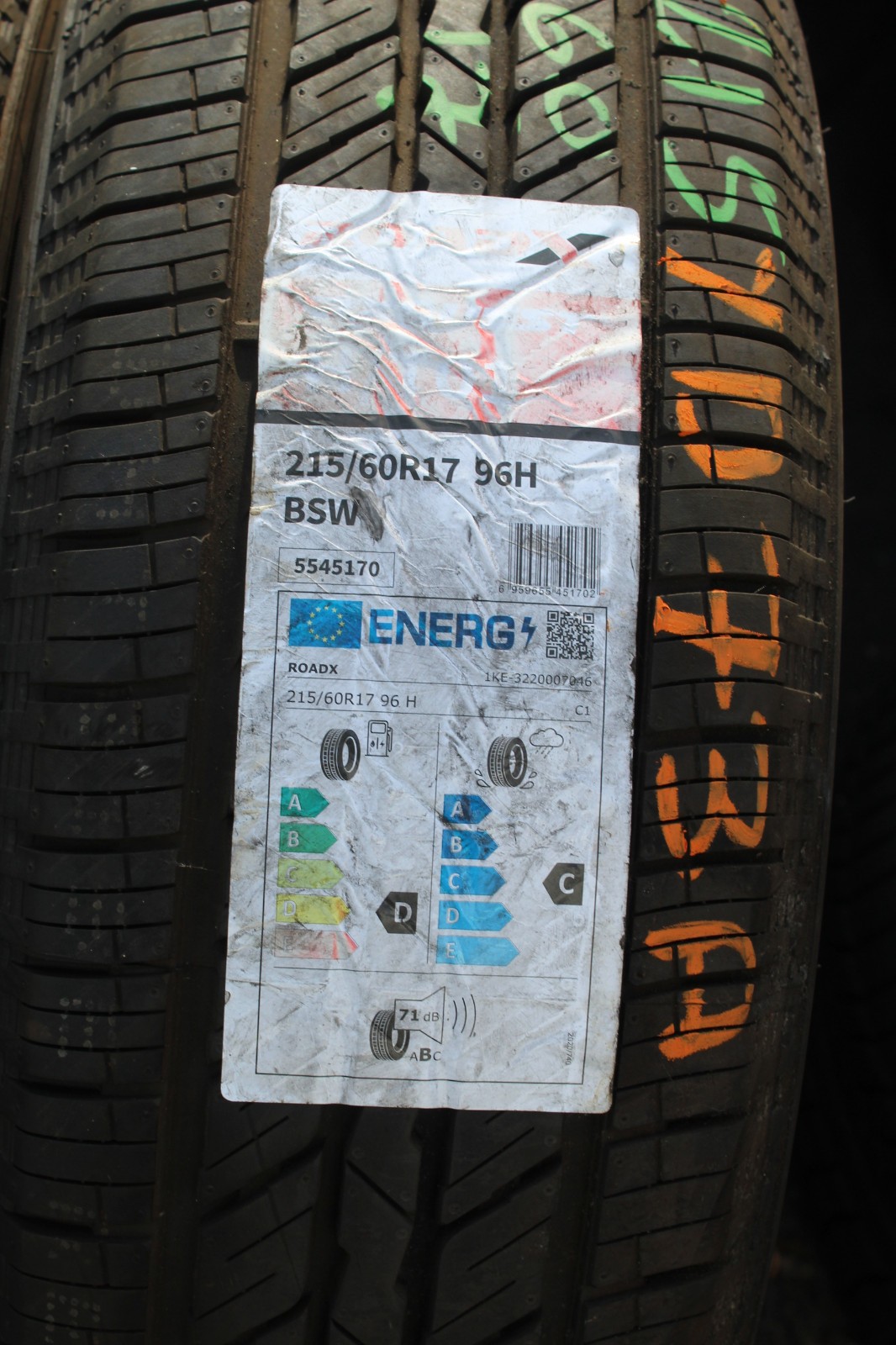 New 215 60 17 RoadX, RX Quest H/T01, 96H, x1 Tyre (F1_tyres) YD073