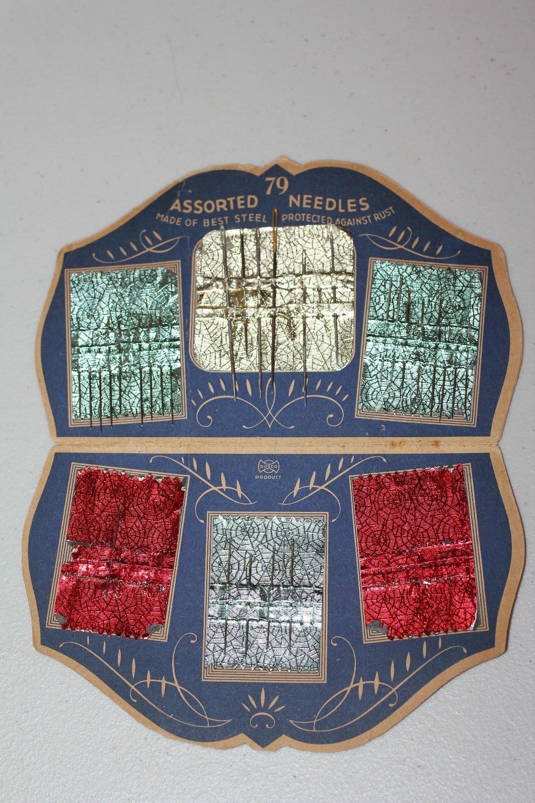 Vintage Needle Book WOOLCO made in US Zone, Germany (Lot#858)