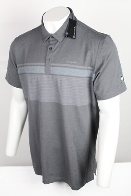 Travis Mathew Men's Polo Endless Horizon Breckenridge Golf Club 2XL Dark Gray