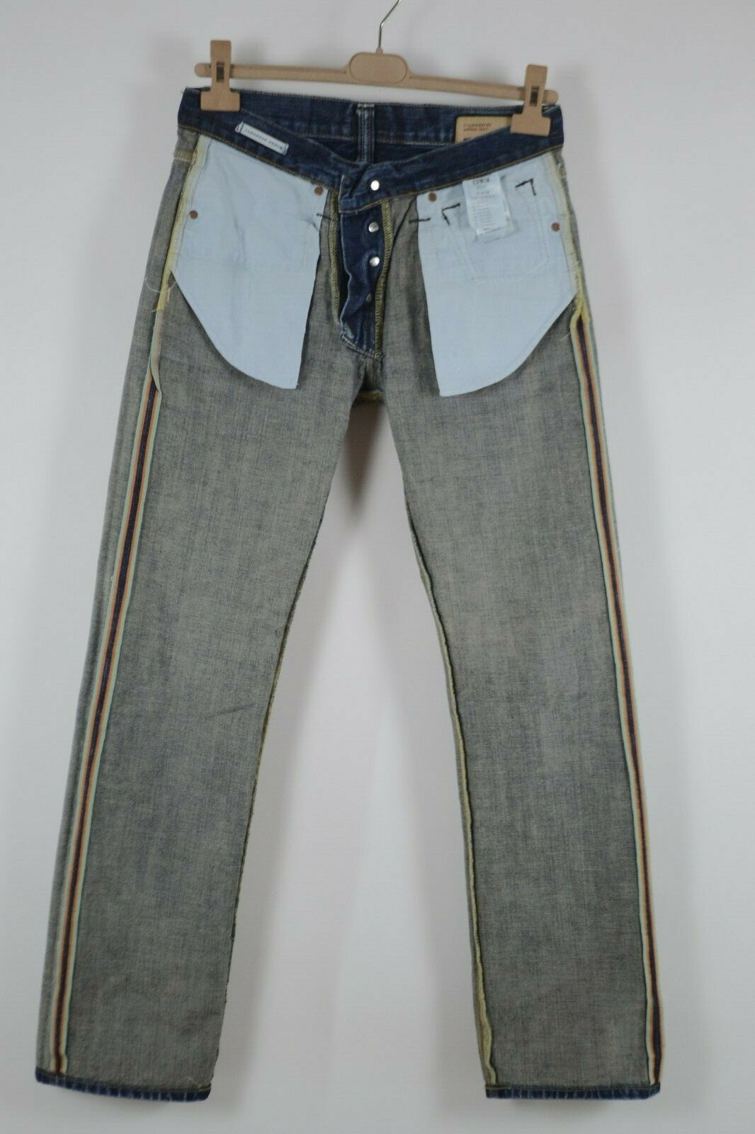 Straight Denim Jeans Indigo Size 31x32 