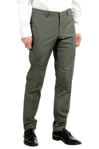 Pre-owned Hugo Boss "nastven/barns-t" Men's Gray Two Button Suit