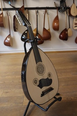 Halfcut Oud Ud E Acoustic Ud With Artec Pickup  with Mp3 EQ JOYO usb Preamp 1827