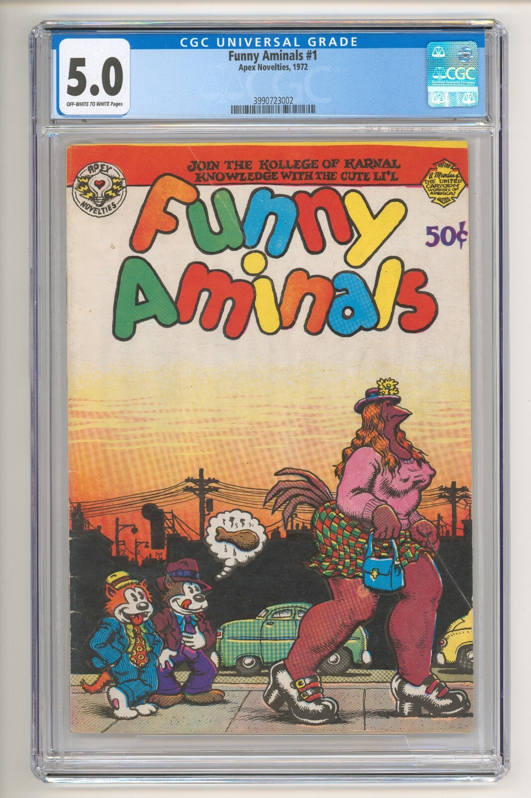 Funny Aminals #1 Robert Crumb Cover/Story CGC 5.0 - First