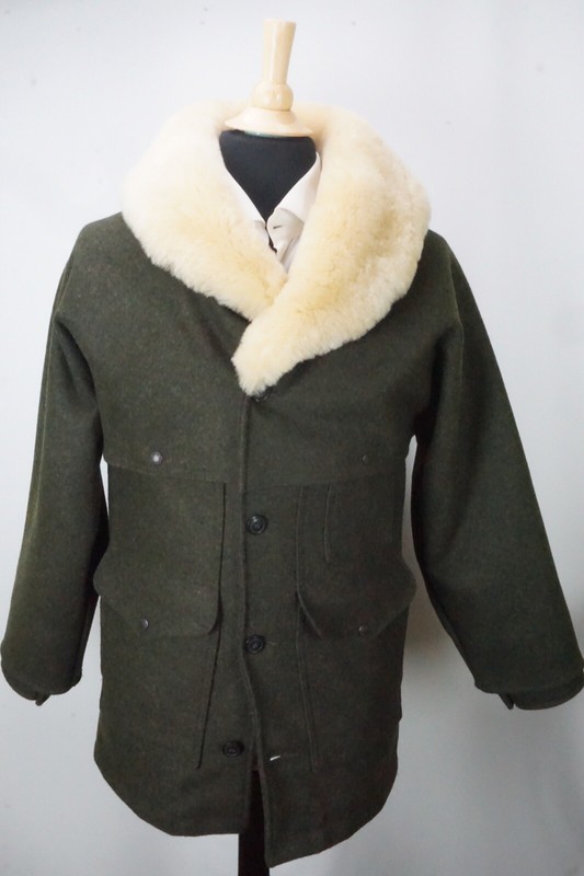 Filson Lined Mackinaw Wool Packer Coat Forest Green Sz XS BRAND