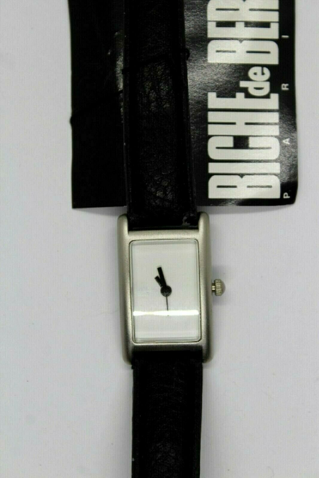 Montre Bracelet Dame BICHE DE BERE Neuve - Boîtier Acier Argenté, Cadran Blanc, Pile Neuve