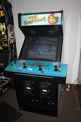 THE SIMPSONS 4 Player Arcade Game Machine - Works Great! | eBay