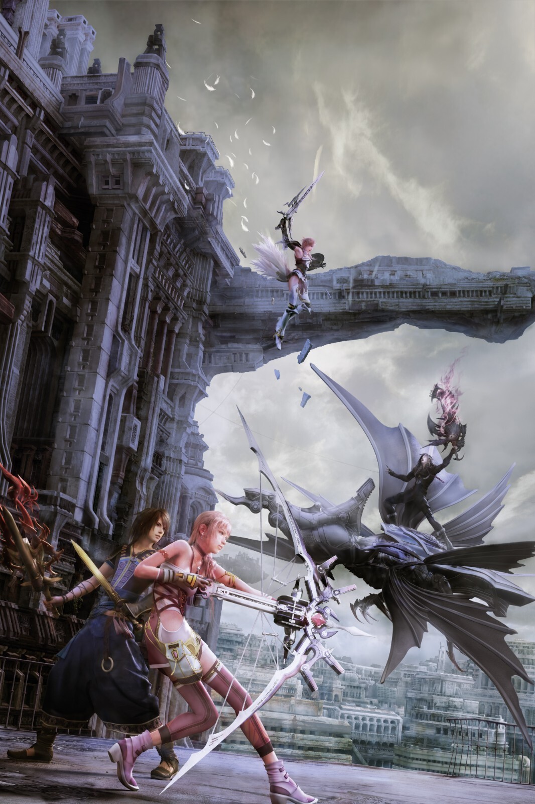 FINAL FANTASY XIII ポスター Final Fantasy XIII-2 box art - Gematsu