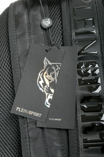 Plein Sport Unisex Military Print Black "ZAINO EASTPAK" Backpack Bag