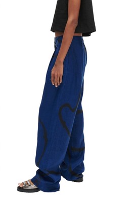 Pre-owned Rachel Comey Belhurst Pant In Navy - Size 4 In Blue