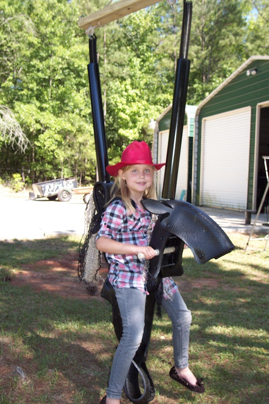 JUMPING STALLION™ DOUBLE-SPRING HORSE SWING -- READY TO HANG