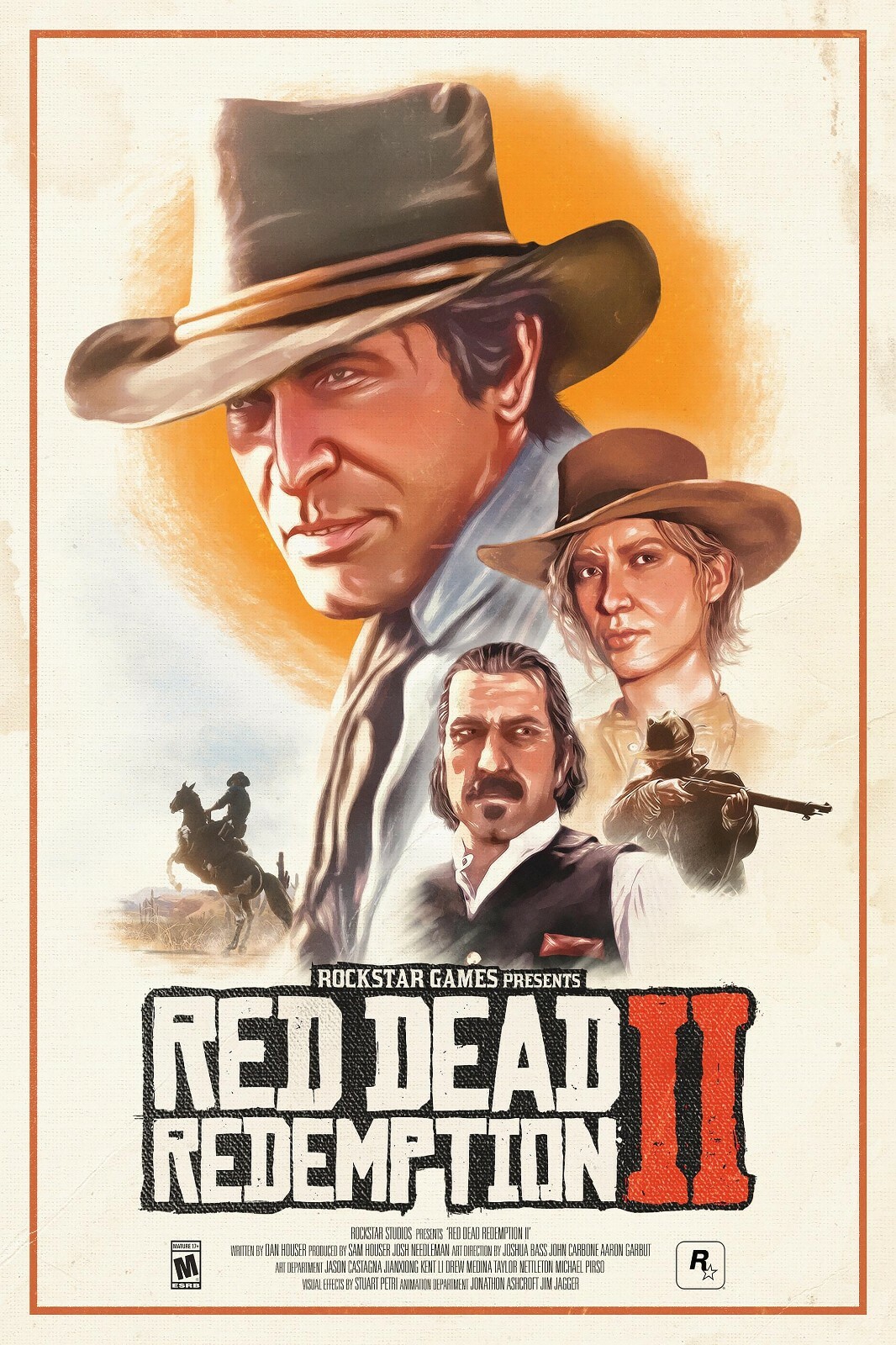 Red Dead Redemption 2 Wall Poster Multiple Sizes Available 11x17 