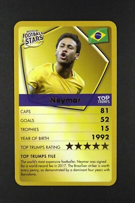 1 x info card WFS Football Neymar - T61