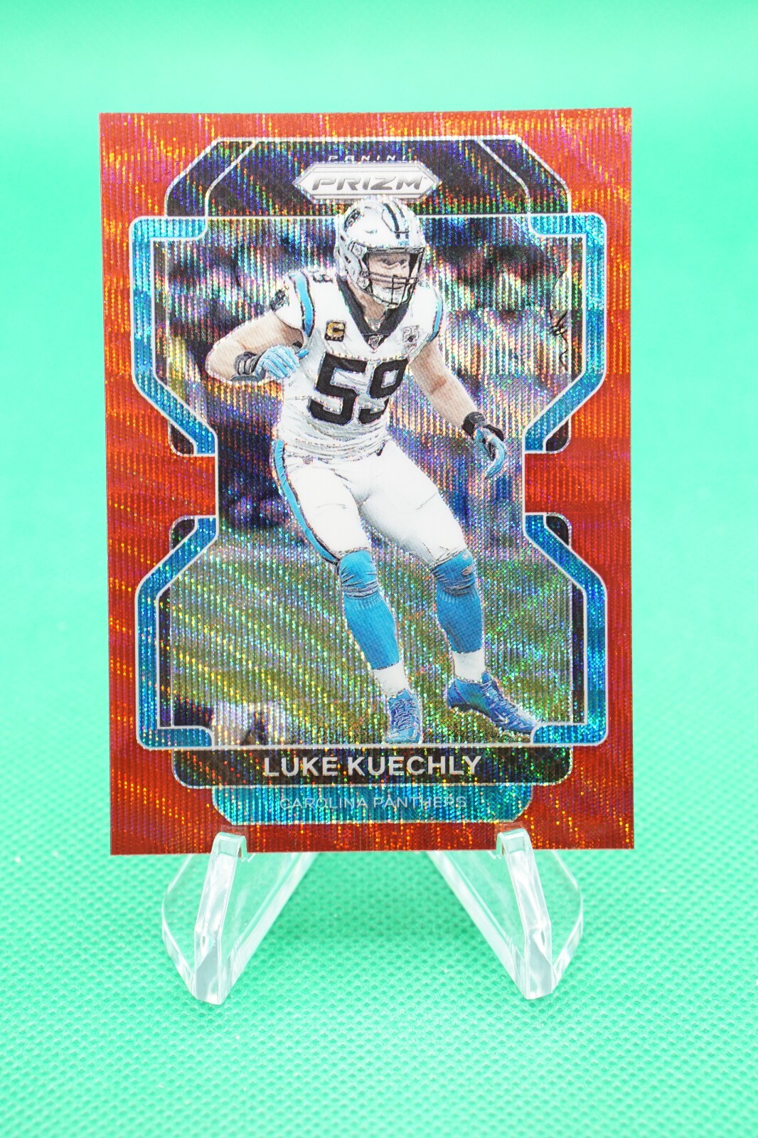 2021 Prizm Base Prizm Red Wave SP /149 #320 Luke Kuechly 2021 Prizm Base Prizm Red Wave SP /149 #320 Luke Kuechly