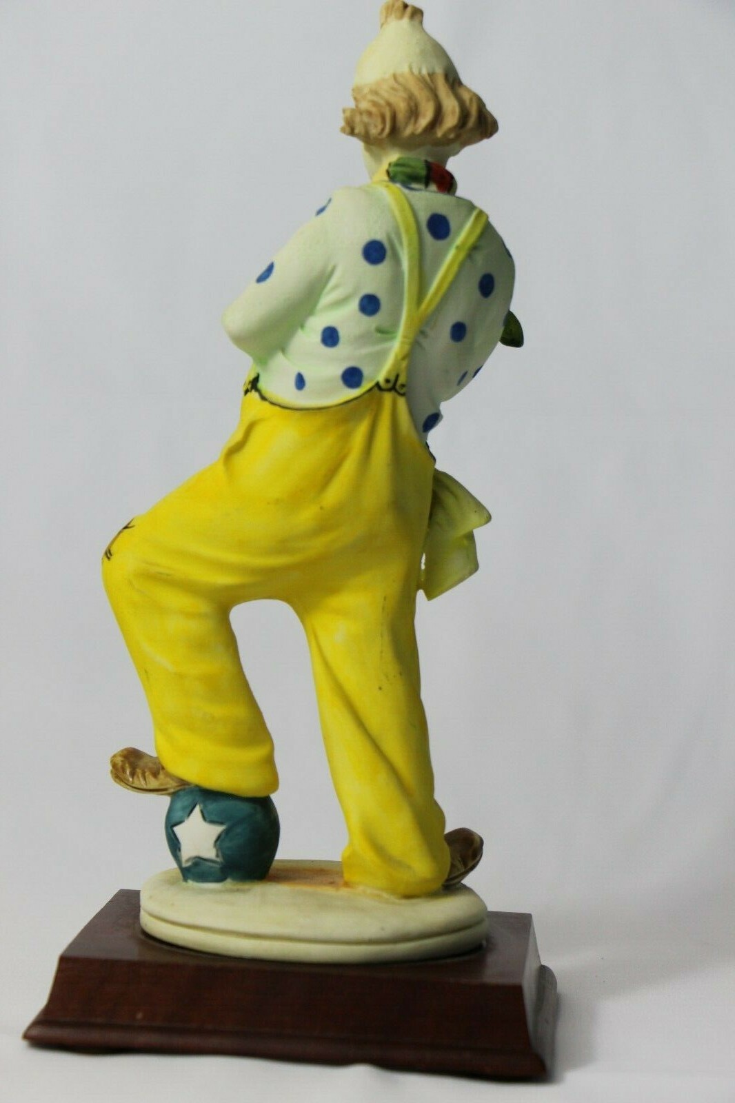 Pucci Resin Clown On A Wood Base Playing Sax 9