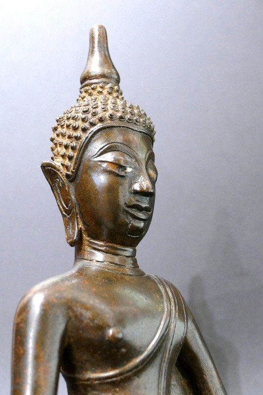 Bouddha Chiang Saen En Bronze Thailande 15Ã¨ - 16Ã¨ SiÃ¨Cle H25cm Lan Na Kingdom
