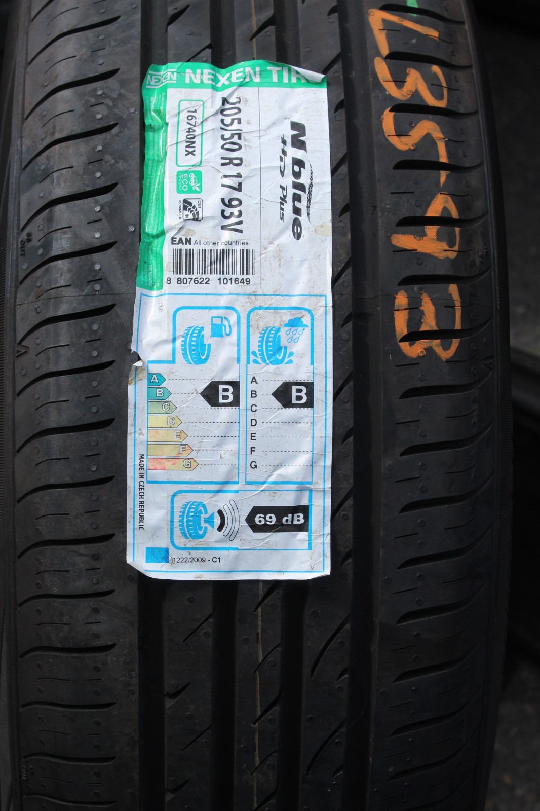 New 205 50 17 Nexen, NBlue HD Plus, XL, 93V, x1 Single Tyre (F1_tyres) L3593