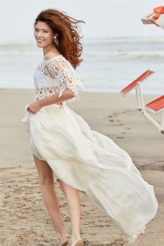 Pre-owned Catherine Deane Anthropologie Bhldn X  Agatha Silk Skirt Msrp $800 Sz 12 In White