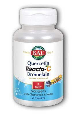 Kal Quercetin Reacta C Бромелайн 60 таблеток