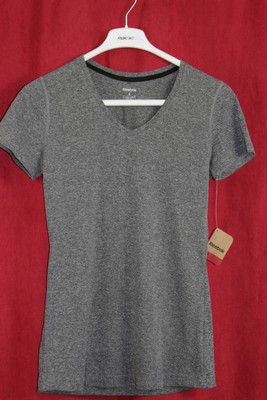 Reebok Sport Wor SW Tee Women's PlayDry T-shirt Dark Grey Size S