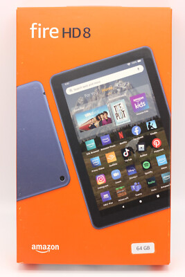 Amazon Fire HD 8 (12th Generation) 64GB, Wi-Fi, 8'' Tablet - Denim Blue